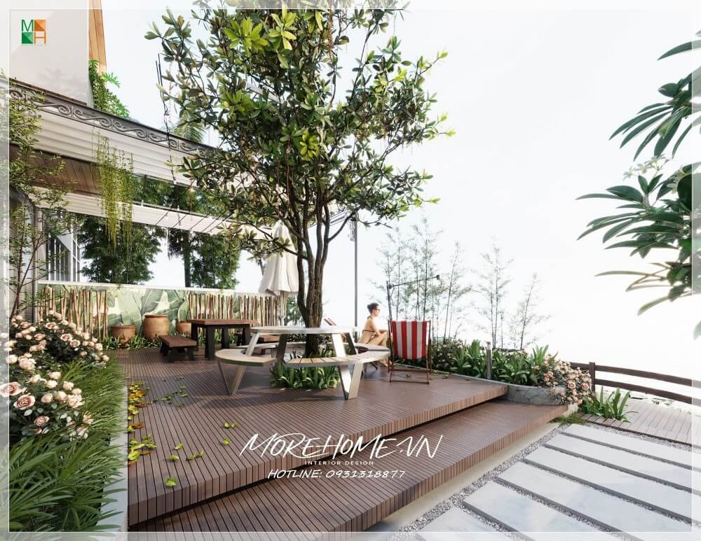 Trang trí ngoại thất sân vườn biệt thự
