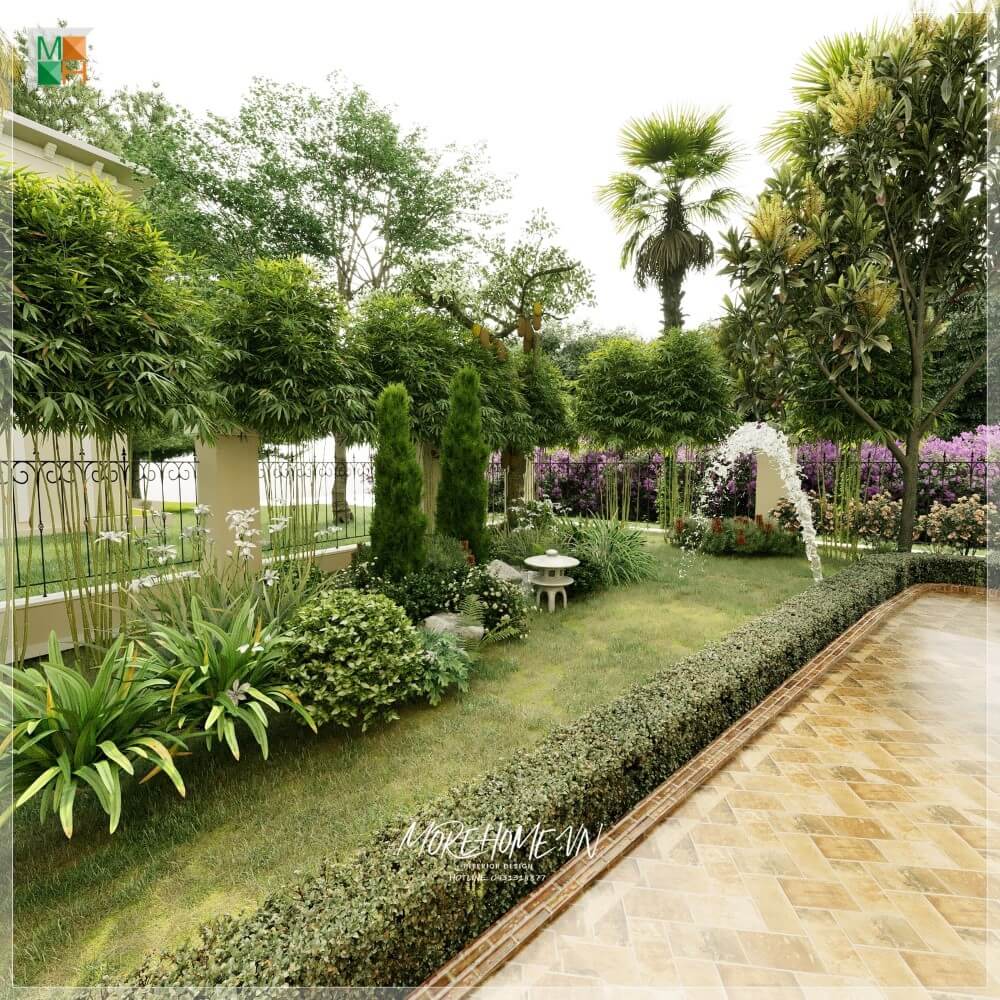 Trang trí ngoại thất sân vườn biệt thự