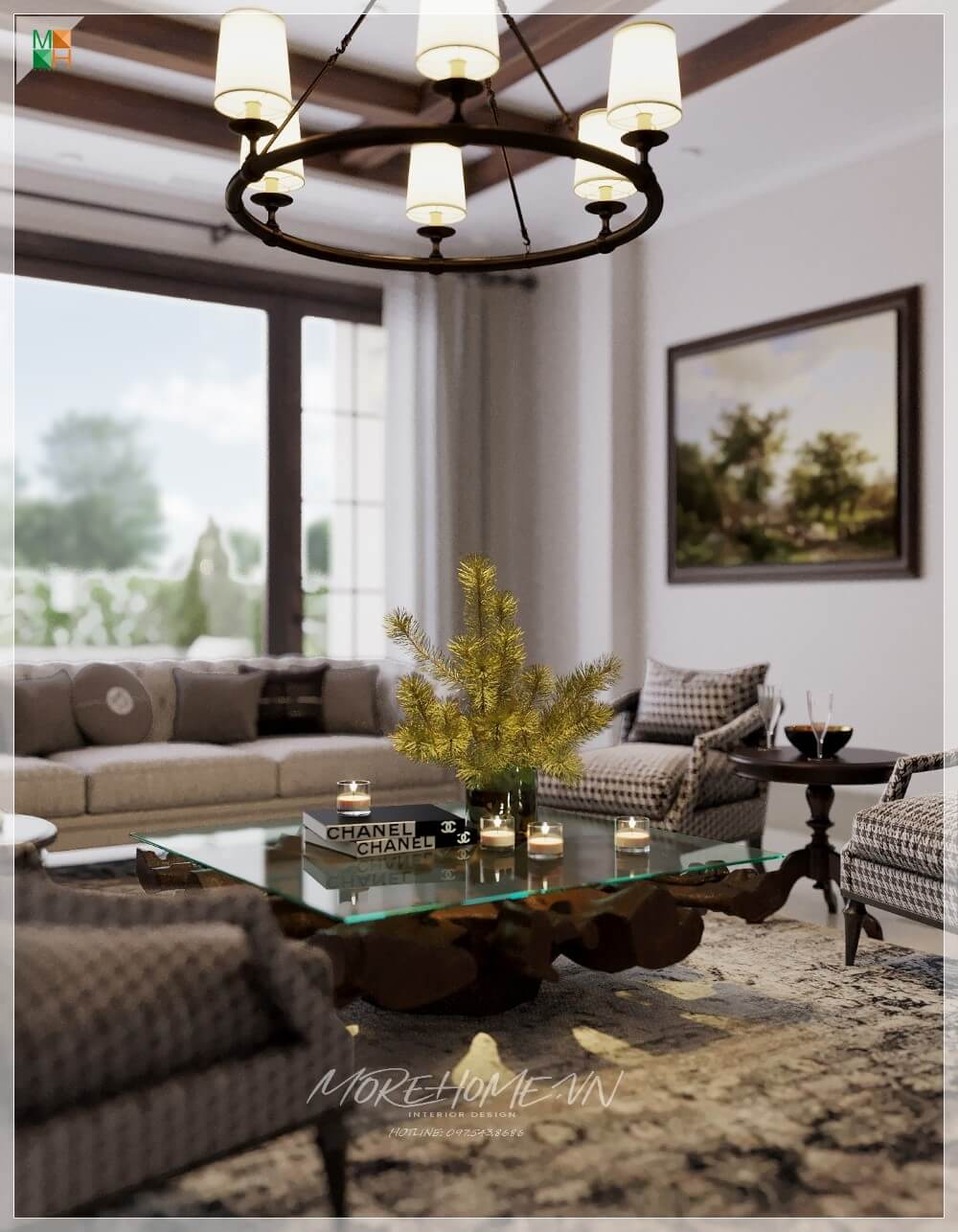 Thiết kế nội thất biệt thự song lập