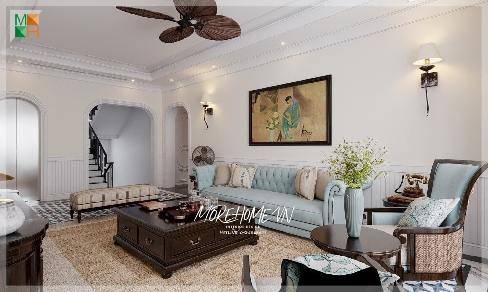 Thiết kế nội thất biệt thự song lập