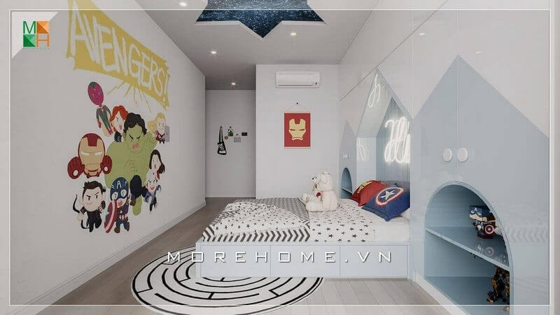 Thiết kế phòng ngủ bé trai