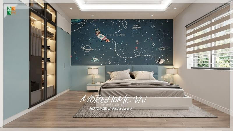 Thiết kế phòng ngủ bé trai