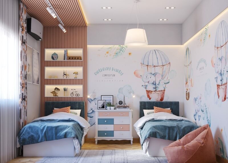 Thiết kế phòng ngủ bé trai
