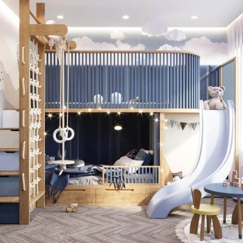 Thiết kế phòng ngủ bé trai