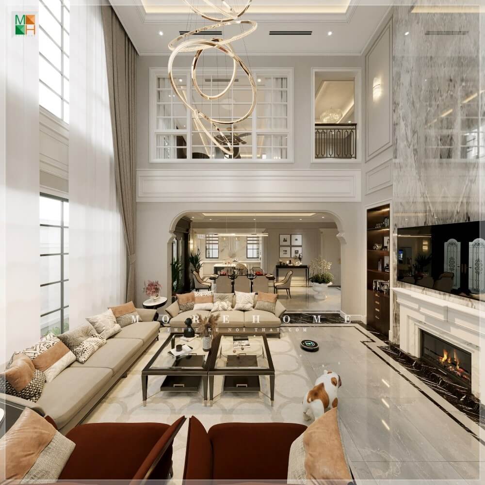 Thiết kế phòng khách nhà ống