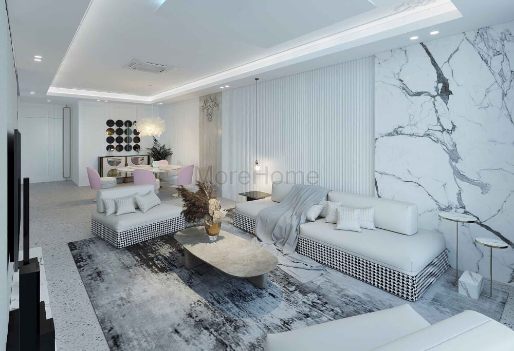 Thiết kế phòng khách nhà ống