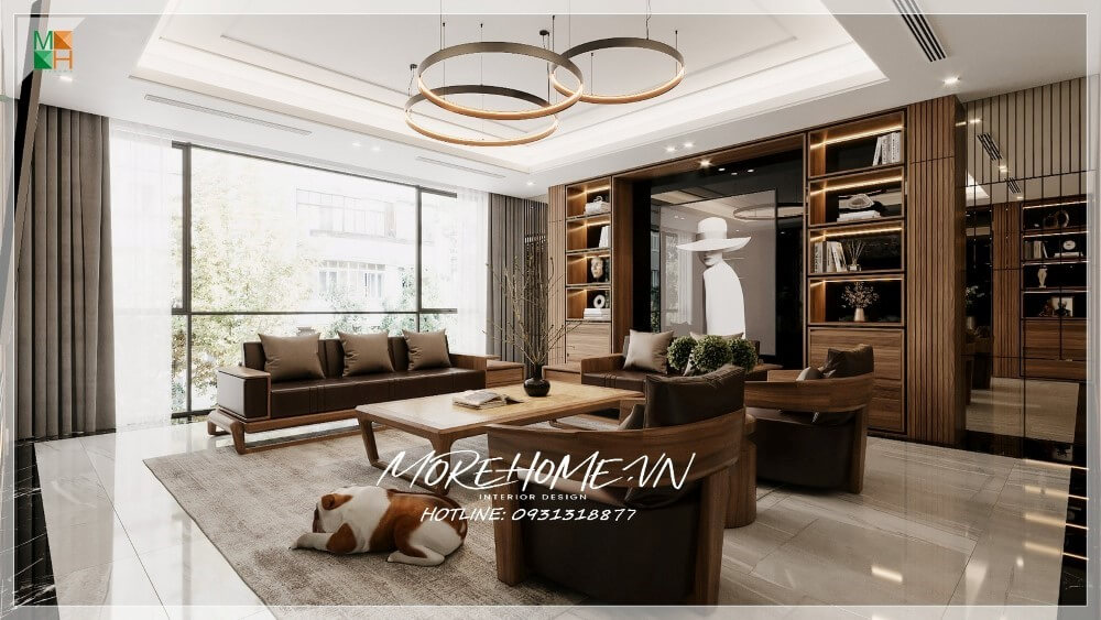Thiết kế phòng khách nhà ống