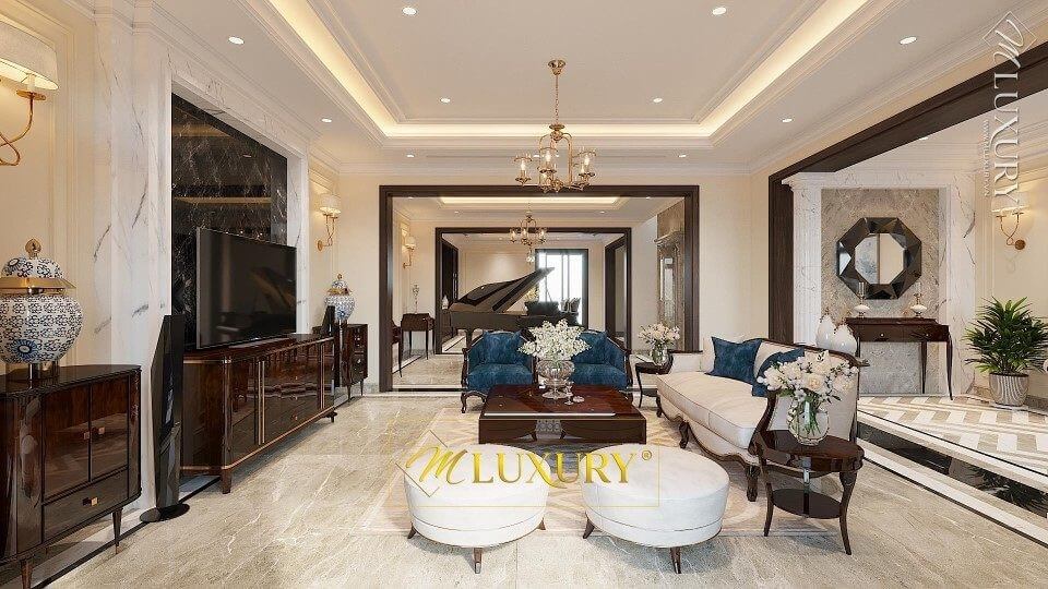 Thiết kế phòng khách nhà ống