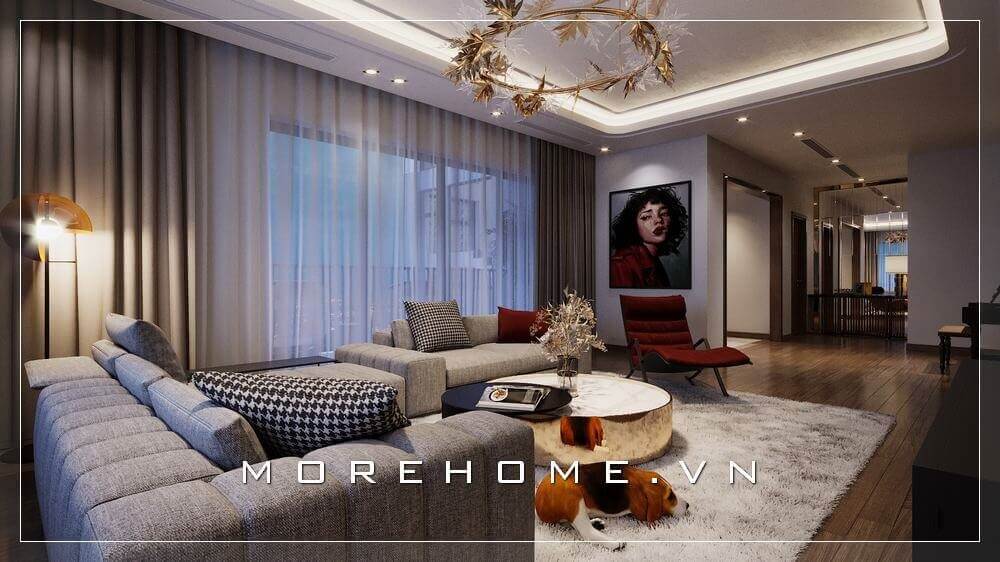 Thiết kế phòng khách nhà ống