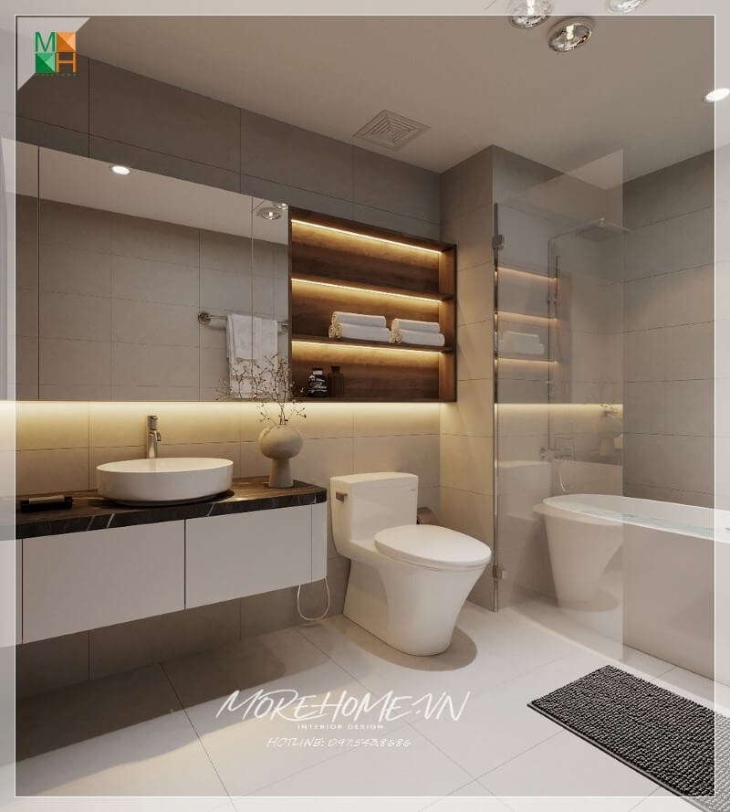 Thiết kế nhà vệ sinh nhỏ đẹp
