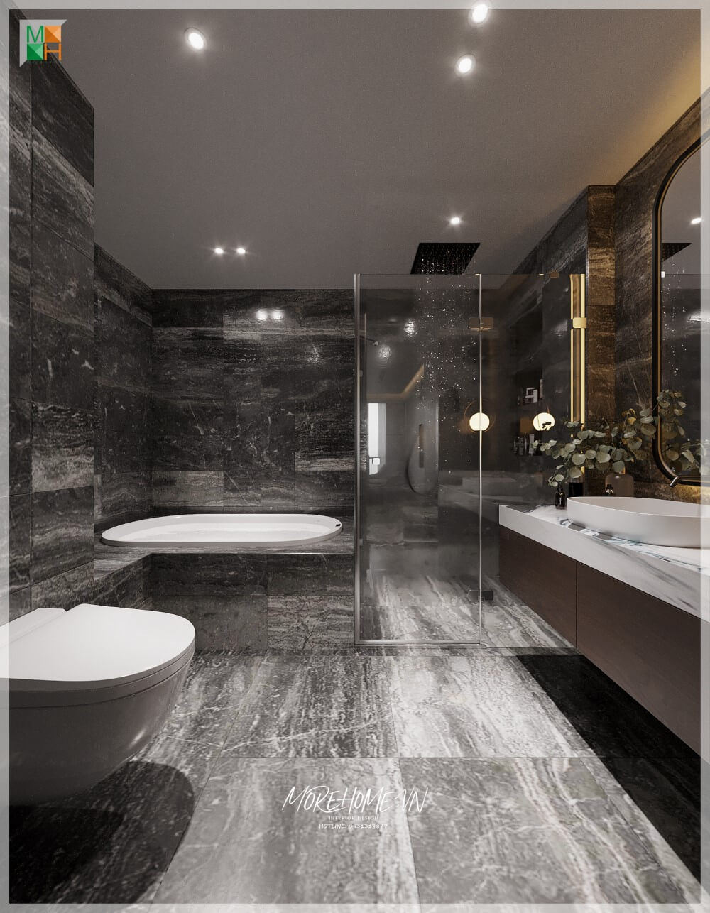 Thiết kế phòng ngủ có toilet