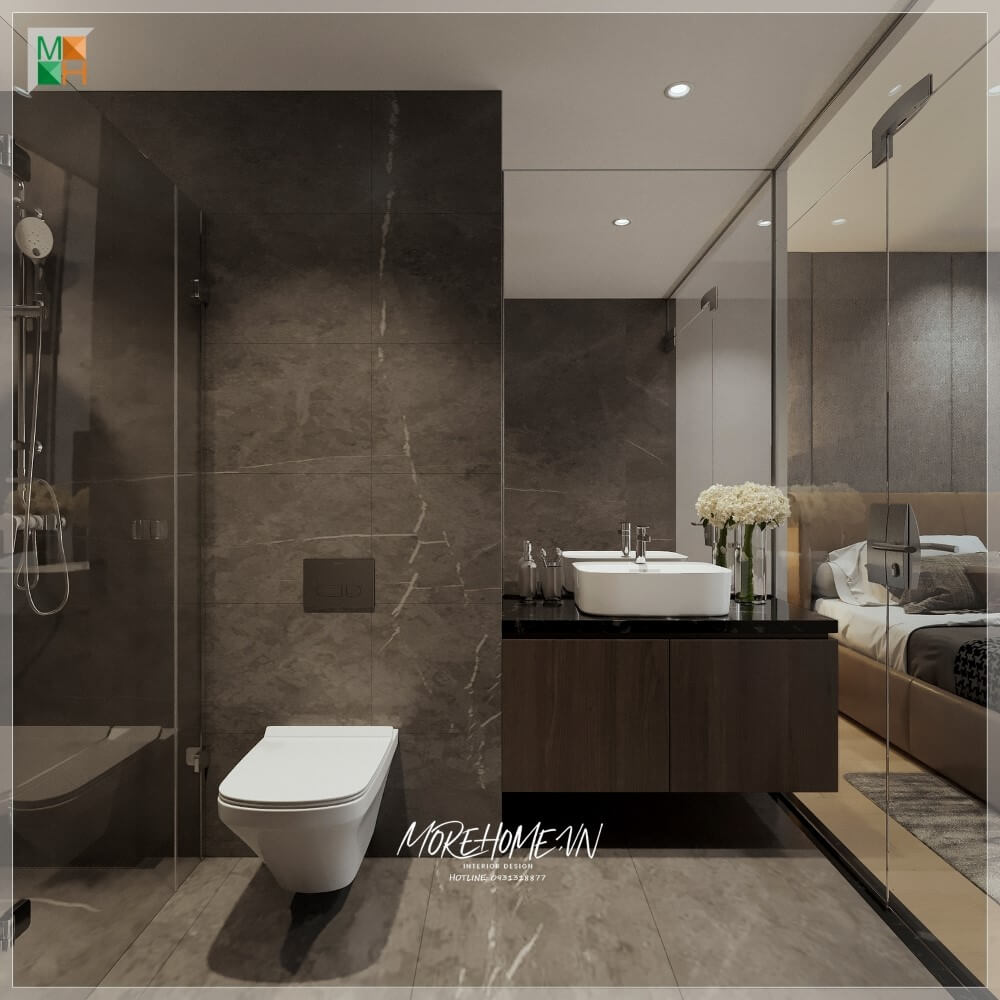 Thiết kế phòng ngủ có toilet