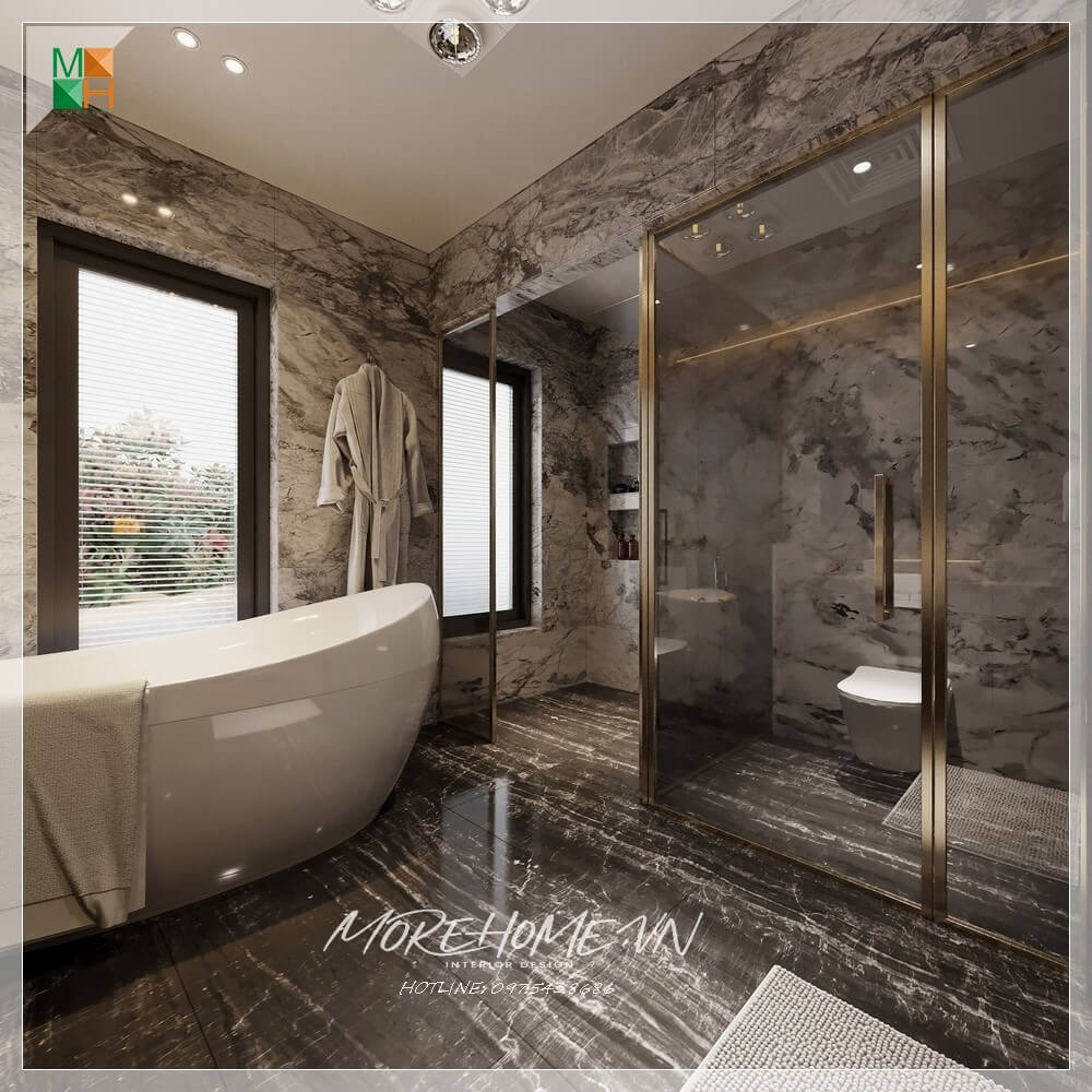 Thiết kế phòng ngủ có toilet