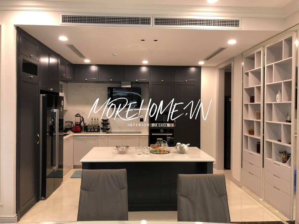 Tủ bếp tân cổ điển đẹp
