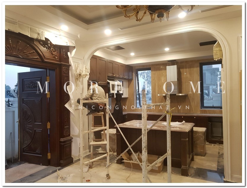 Tủ bếp tân cổ điển đẹp