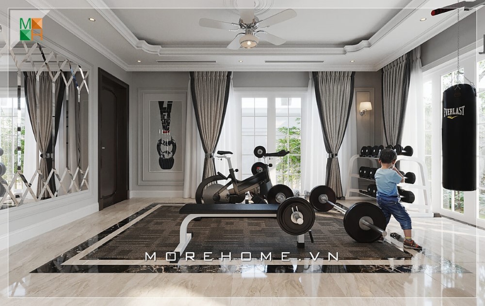 Thiết kế phòng tập gym tại nhà