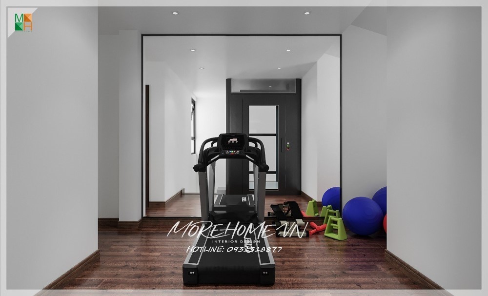 Thiết kế phòng tập gym tại nhà
