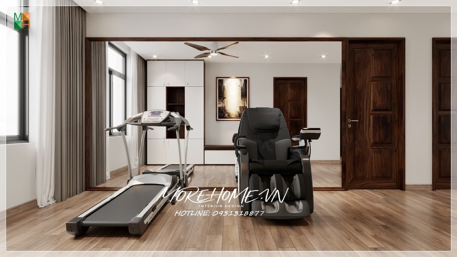 Thiết kế phòng tập gym tại nhà
