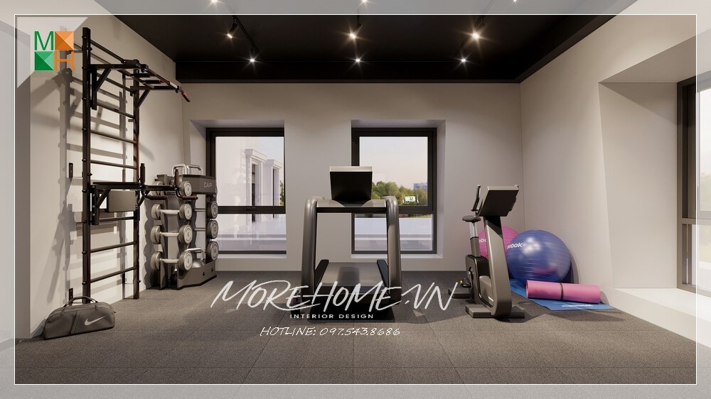 Thiết kế phòng tập gym tại nhà