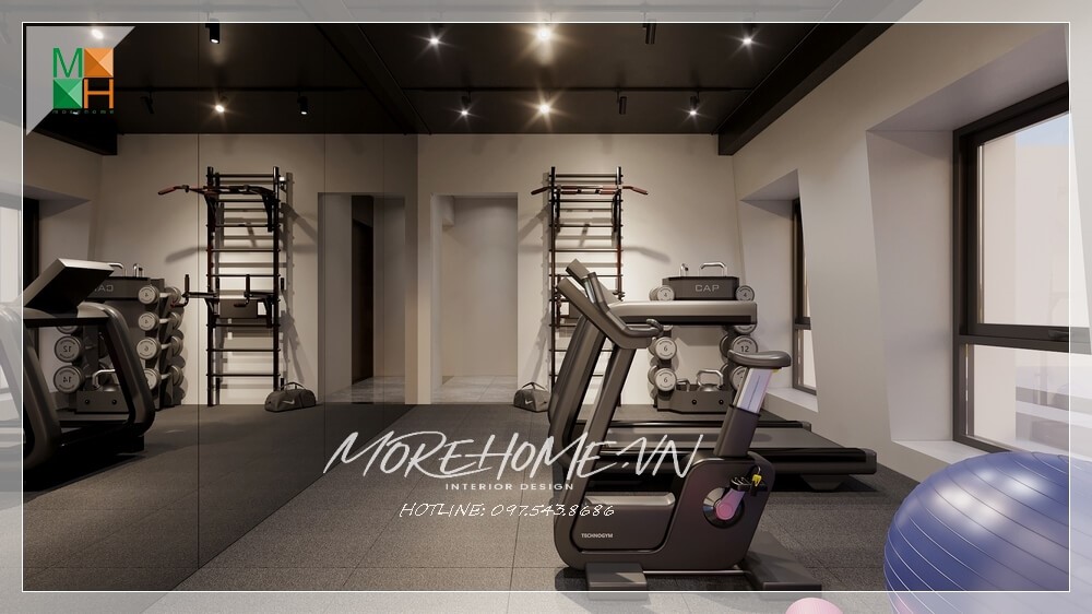 Thiết kế phòng tập gym tại nhà