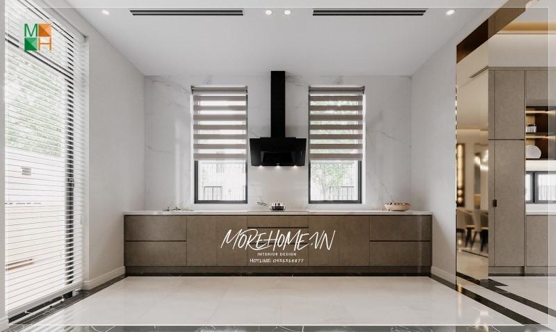 Tủ bếp gỗ công nghiệp