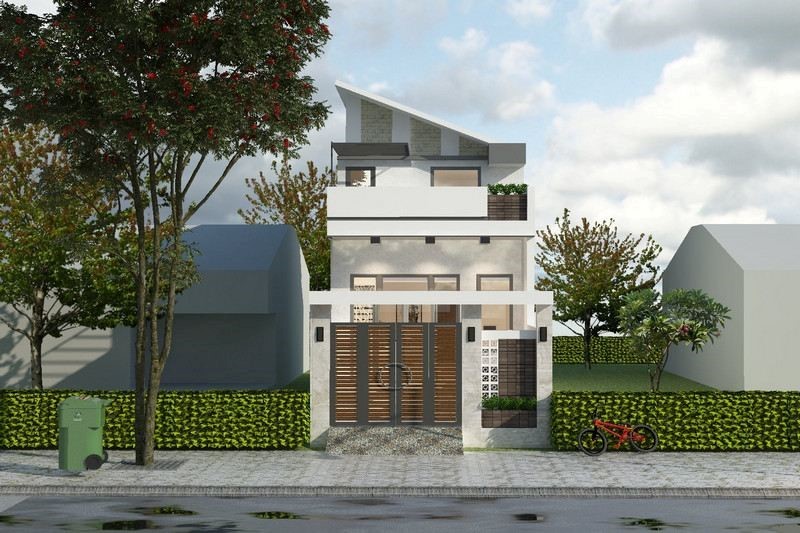 Thiết kế nhà cấp 4 gác lửng có 3 phòng ngủ