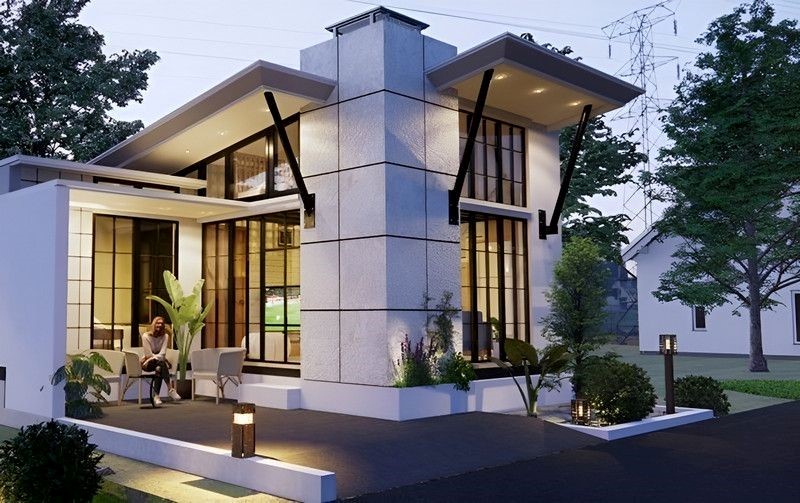 Thiết kế nhà cấp 4 gác lửng có 3 phòng ngủ