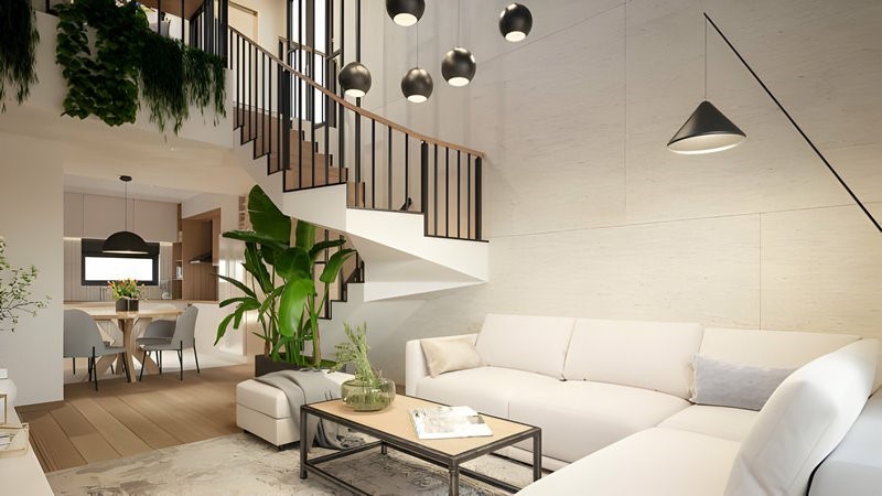 Thiết kế nhà cấp 4 gác lửng có 3 phòng ngủ