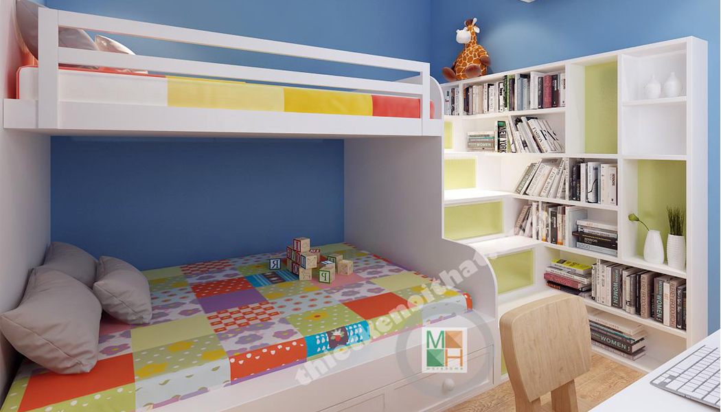  Mẫu giường tầng trẻ em MH07