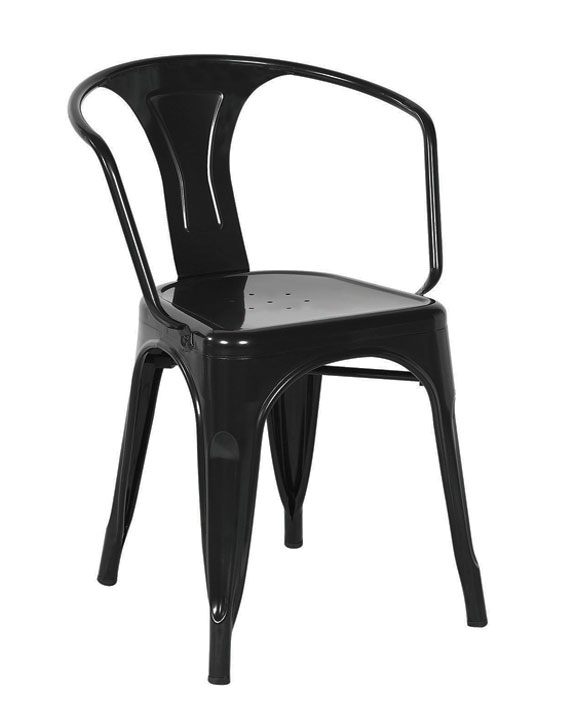  Ghế Tolix có tay TL-02 đen