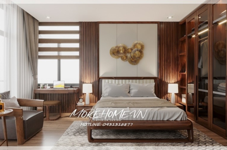  Giường ngủ gỗ óc chó MH0012