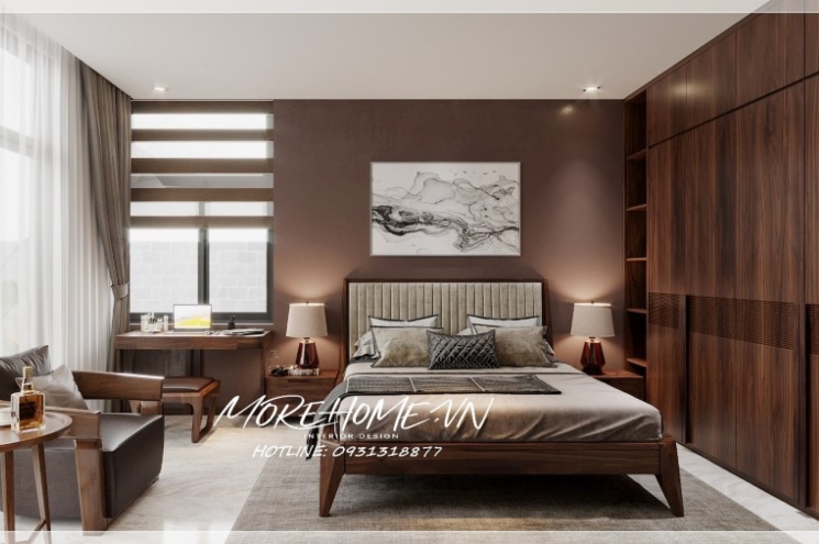  Giường ngủ gỗ óc chó MH0013