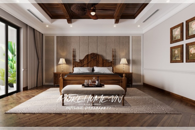  Giường ngủ gỗ óc chó MH0023