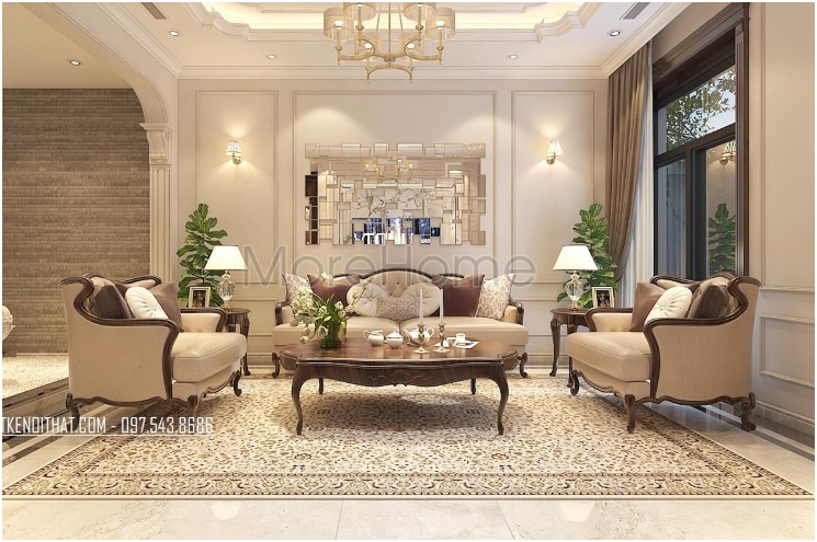  Sofa gỗ óc chó MH-0022