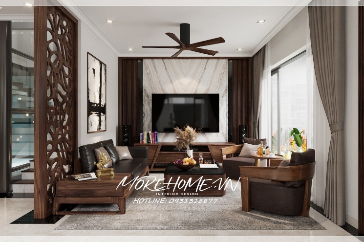  Sofa gỗ óc chó MH0026