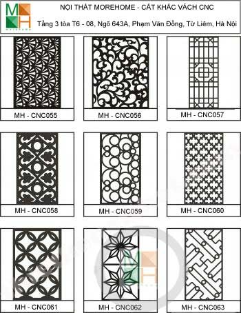  Mẫu vách cnc 007