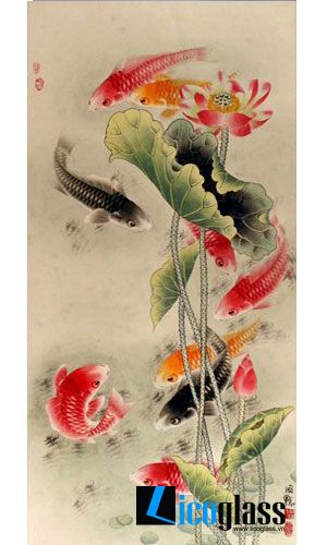  Tranh kính cửu ngư