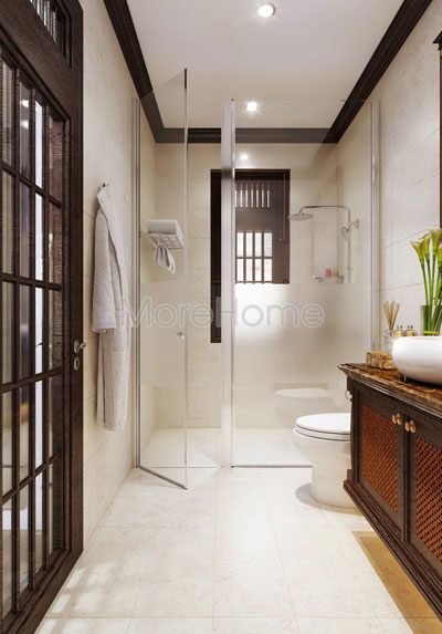  Thi công vách tắm kính biệt thự Pleiku Gia lai