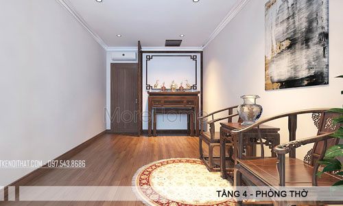  Thiết kế phòng thờ đẹp cho biệt thự Vinhomes Thăng Long