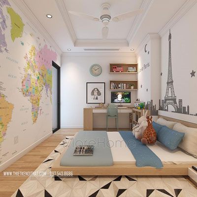  Thiết kế nội thất phòng trẻ em siêu đẹp- Mẫu số 4