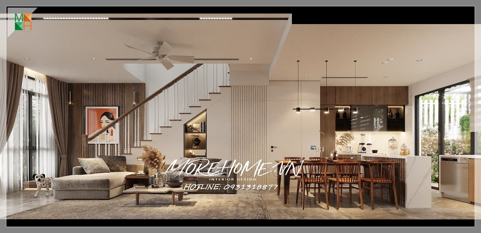 Ấn tượng với mẫu thiết kế biệt thự Vinhomes Thăng Long hiện đại