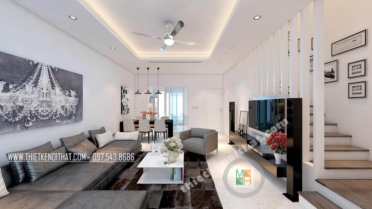 Mẫu không gian sang trọng của căn biệt thự đương đại 300 m2 1