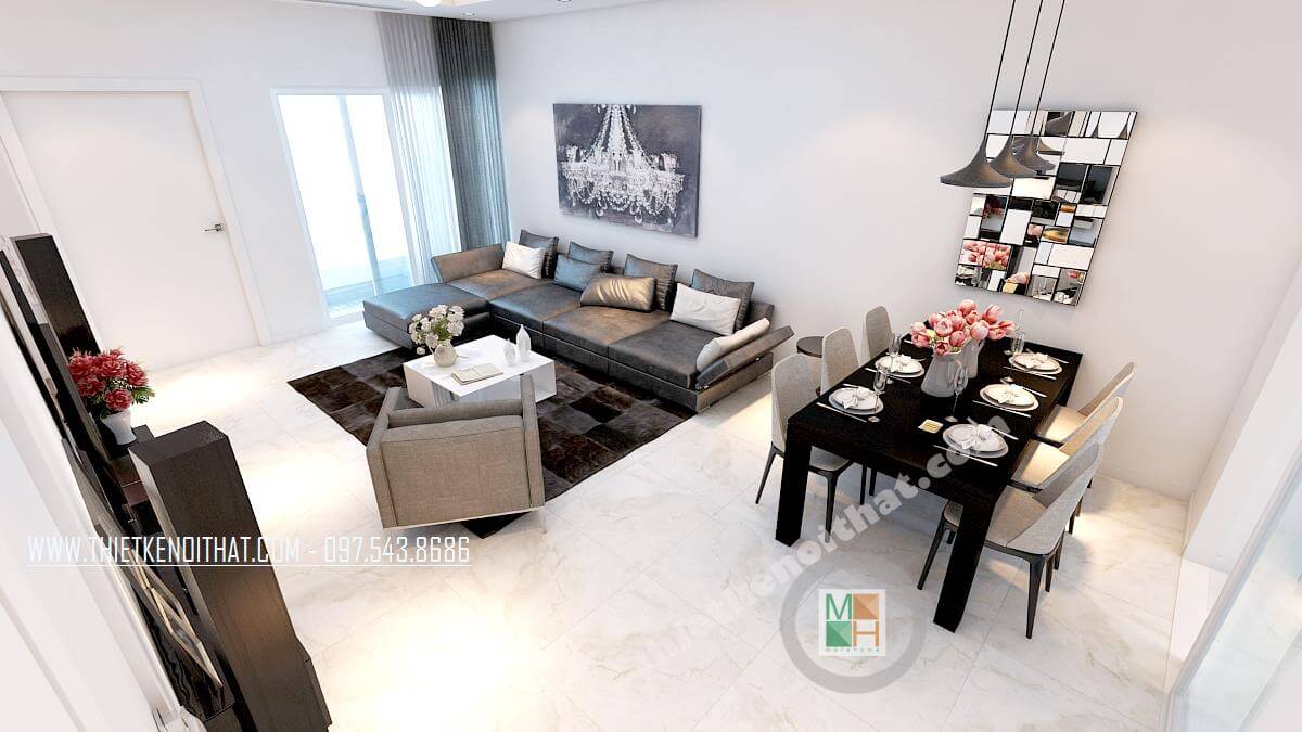 Mẫu không gian sang trọng của căn biệt thự đương đại 300 m2 2