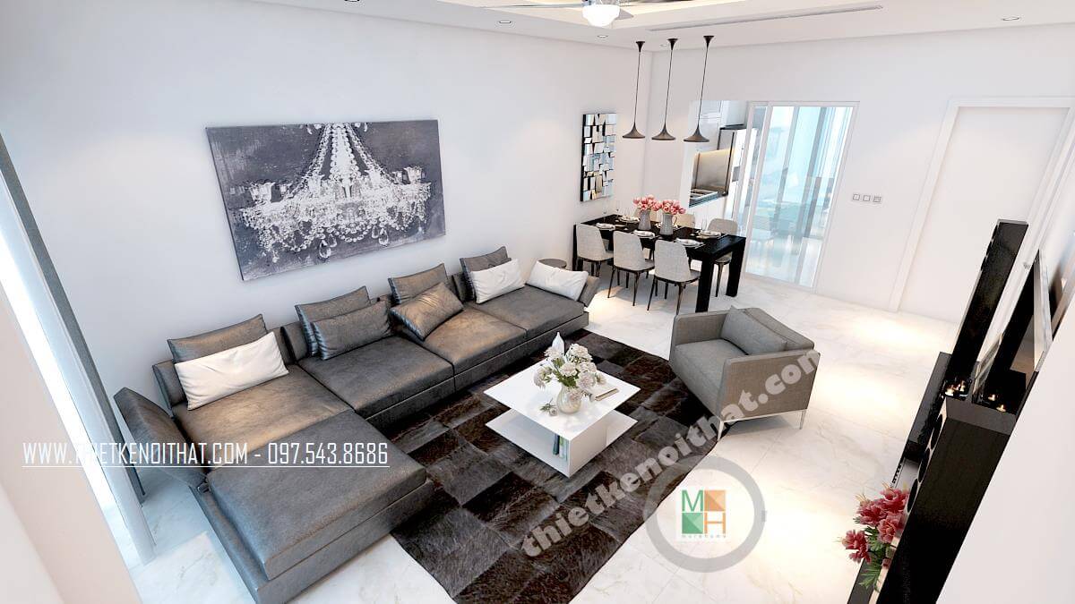 Mẫu không gian sang trọng của căn biệt thự đương đại 300 m2 3