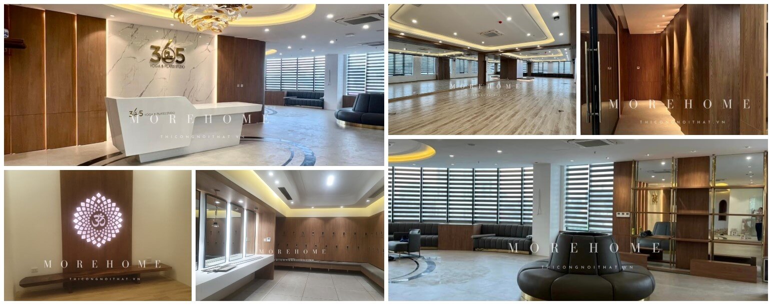 Thiết kế thi công trung tâm Yoga lớn nhất miền Trung 365 Yoga & Pilates tại Vinh Nghệ An