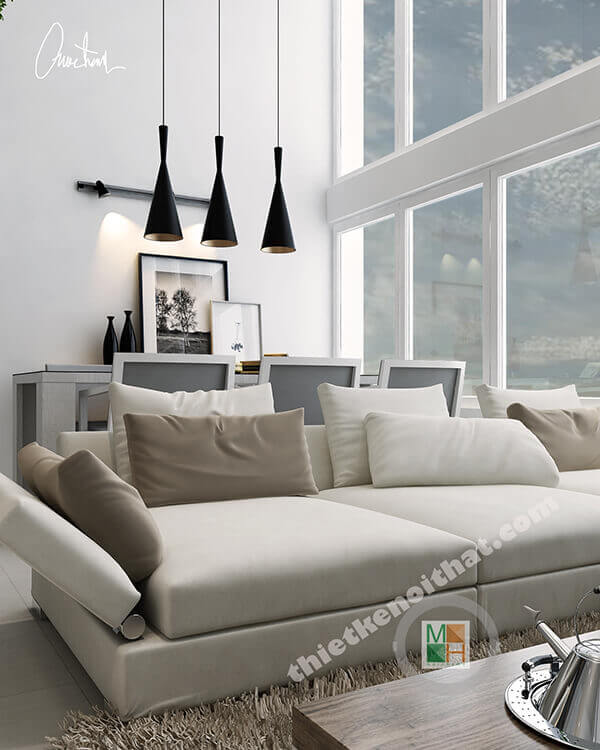 Thiết kế căn hộ vinhomes central park 165m2 đẹp với phong cách Retro