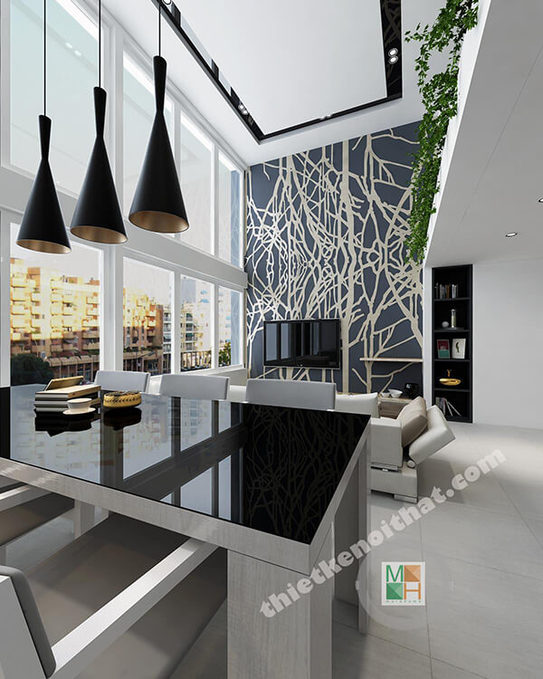 Thiết kế căn hộ vinhomes central park 165m2 đẹp với phong cách Retro