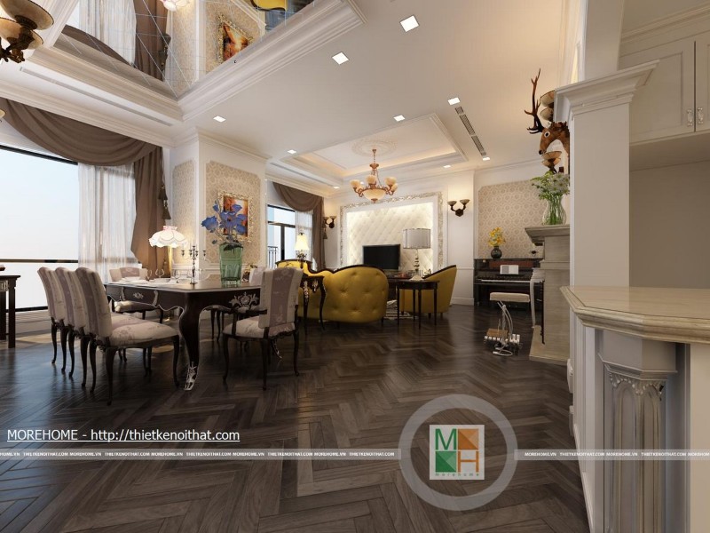 Thiết kế chung cư royal tân cổ điển