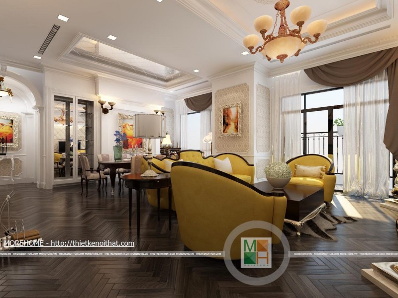 Thiết kế chung cư royal tân cổ điển