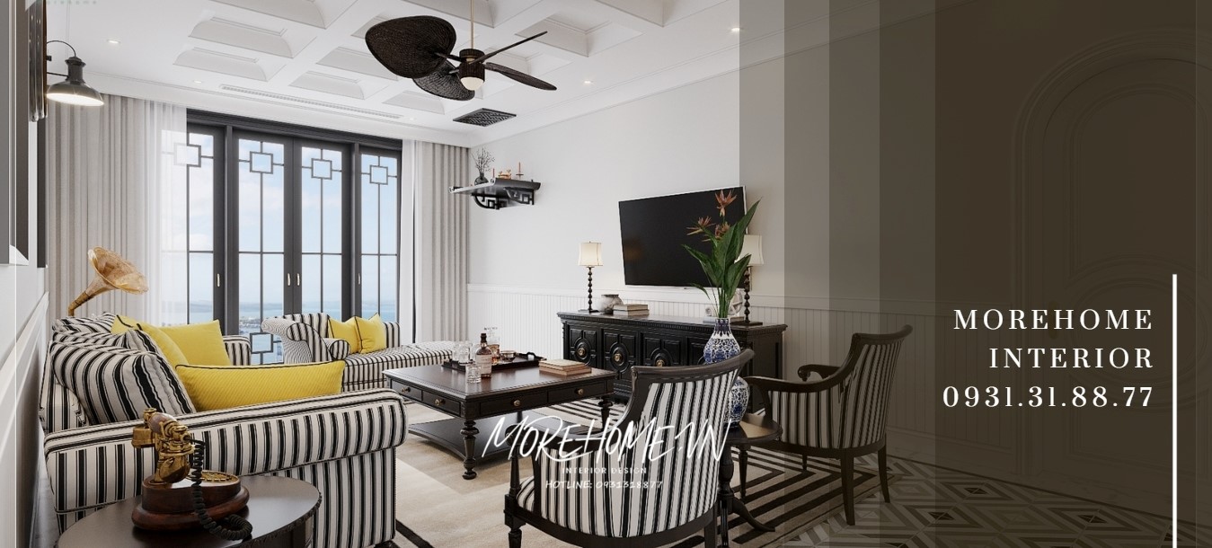 Dấu ấn mới lạ trong thiết kế nội thất Indochine tại biệt thự Tuần Châu Quảng Ninh